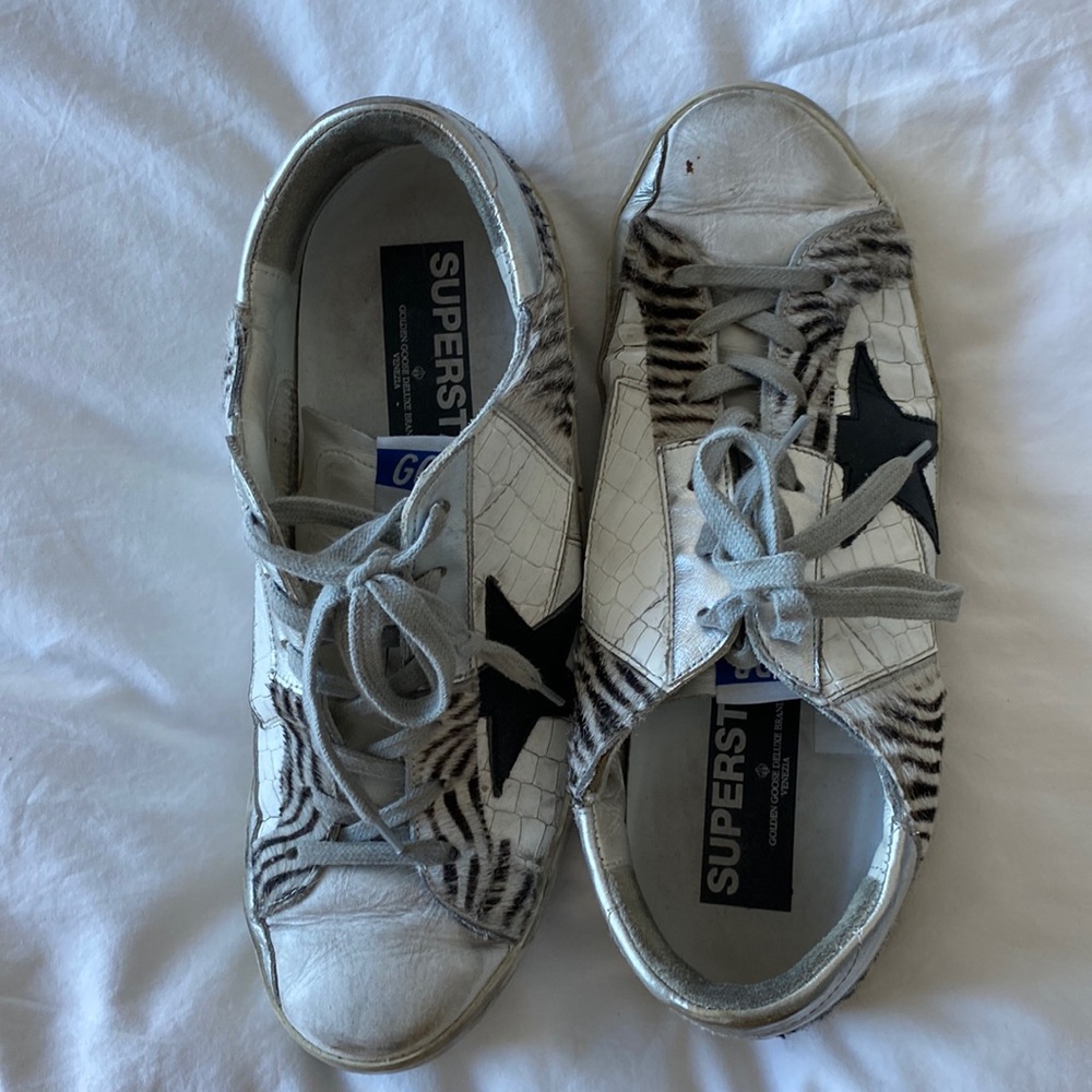 Golden goose python sneakers